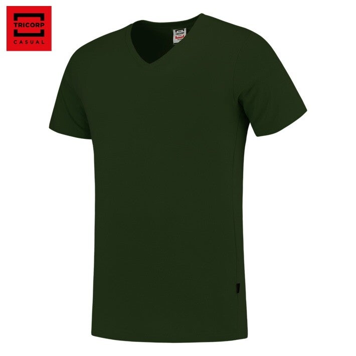 T-SHIRT V HALS FITTED . Art nr 101005