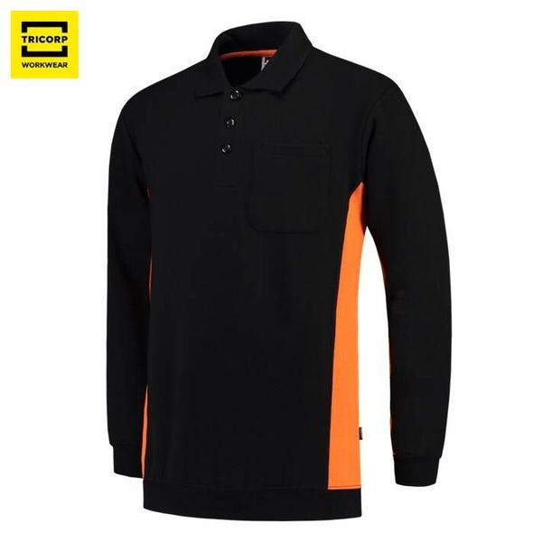 POLOSWEATER BICOLOR BORSTZAK . Art nr 302001