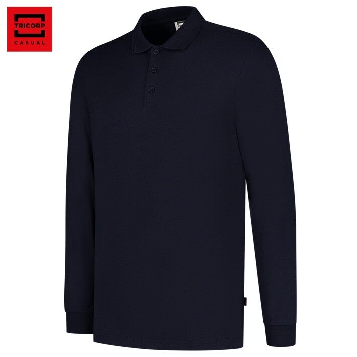POLOSHIRT JERSEY LANGE MOUW . Art nr 201019