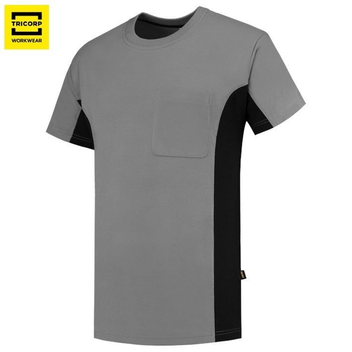 T-SHIRT BICOLOR BORSTZAK . Art nr 102002