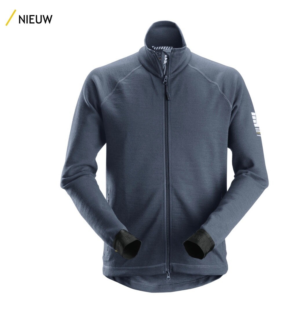 Snickers Tussenlaag Jack van wol met volledige rits 8019