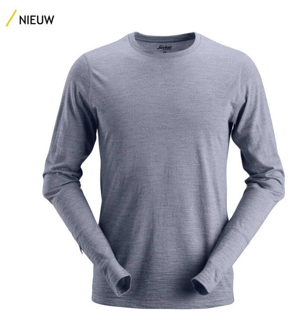 Wollen T-shirt met Lange Mouwen / 2427
