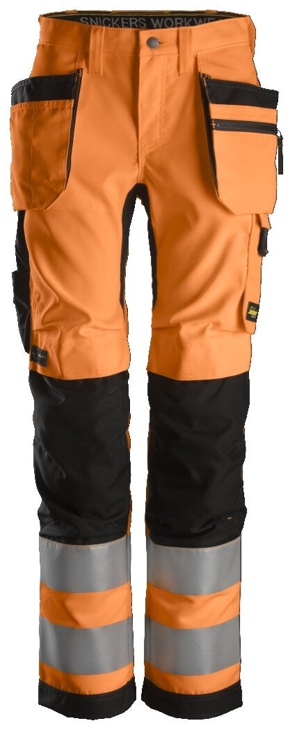 Dames High-Vis Broek+ met Holsterzakken Klasse 2 / 6730 / Slim Fit