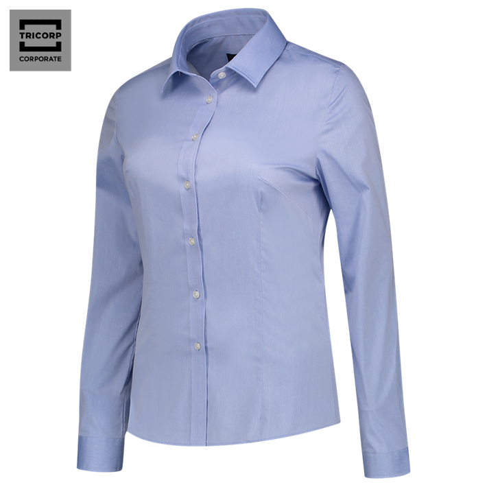DAMES BLOUSE STRETCH FITTED . Art nr 705016