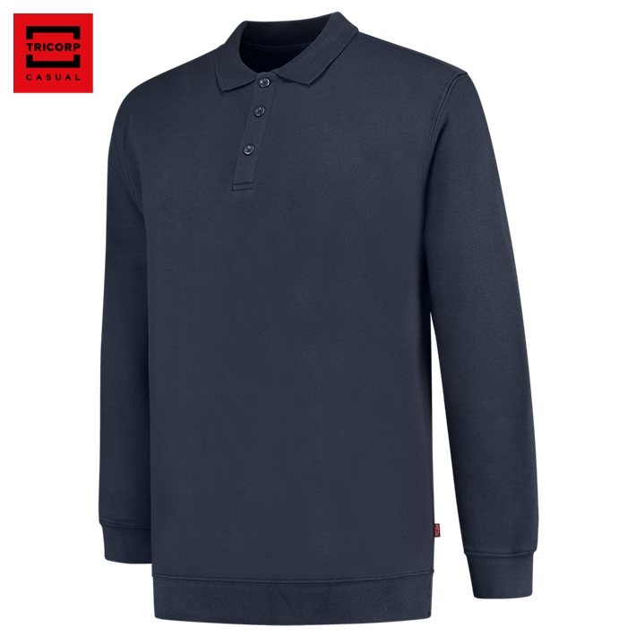 POLOSWEATER BOORD 60°C WASBAAR . Art nr 301016