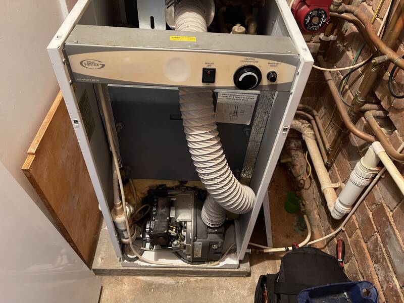 service of a Grant Boiler to improve efficiency 