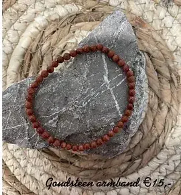 Armband Roodbruine Goudsteen