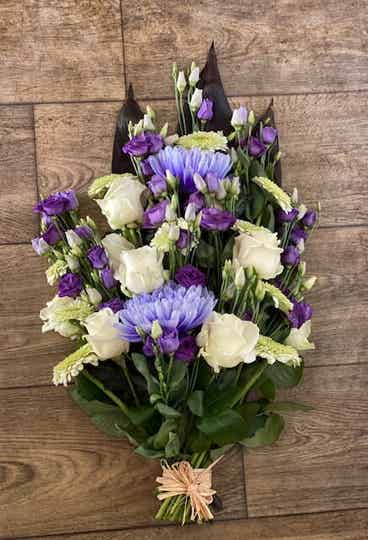 Rouwboeket "Hemels blauw"