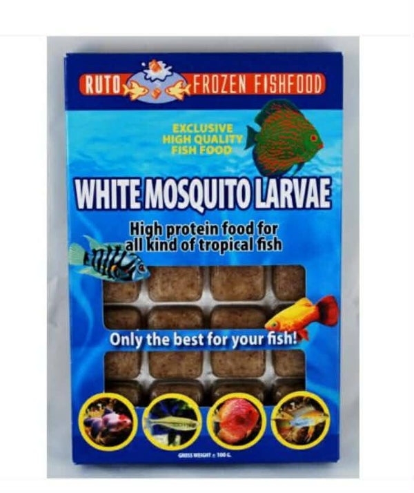 white mosquito larvea set van 3x100 gram