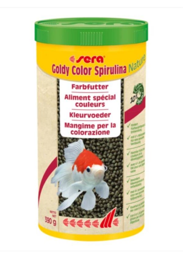 Sera Goldy Color Spirulina Nature -1000 ml Kleurvoeder voor goudvissen set per 2