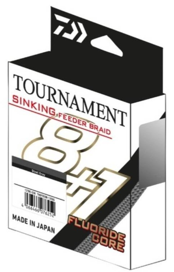 Daiwa TN Feeder Braid Sinking 8+1 Gray Gevlochten Lijn (135m) 0.14mm