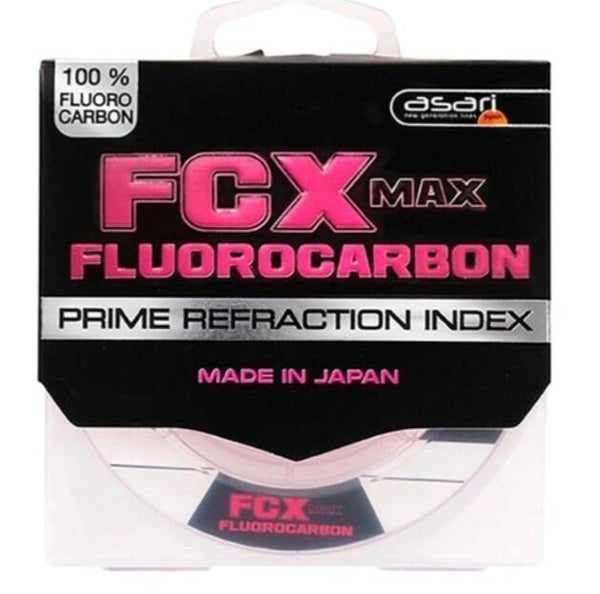 Asari FCX Max Pink Fluorocarbon Leader 100m.  0.28mm 9.09 kg