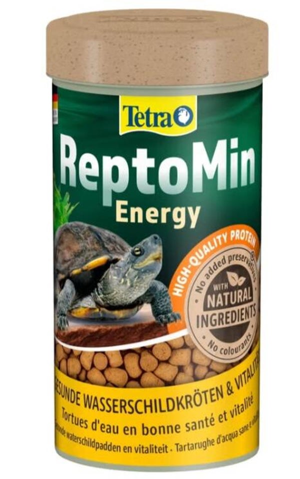 Tetra ReptoMin Energy, 250ml Aanvullend voer in stickvorm voor waterschildpadden