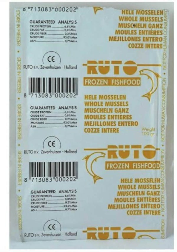 hele mosselen verpakt per set 3x100gram