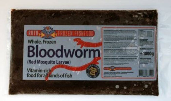 rode bloodwormen verpakt 1 kg