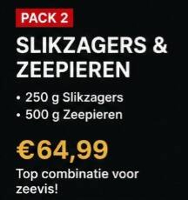 sea hunter combo slikzagers & zeepieren