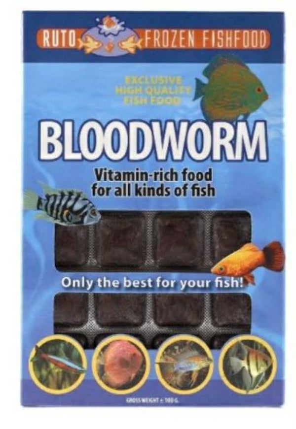 rode  bloodworms 3x 100 gram verpakt  per set van 3
