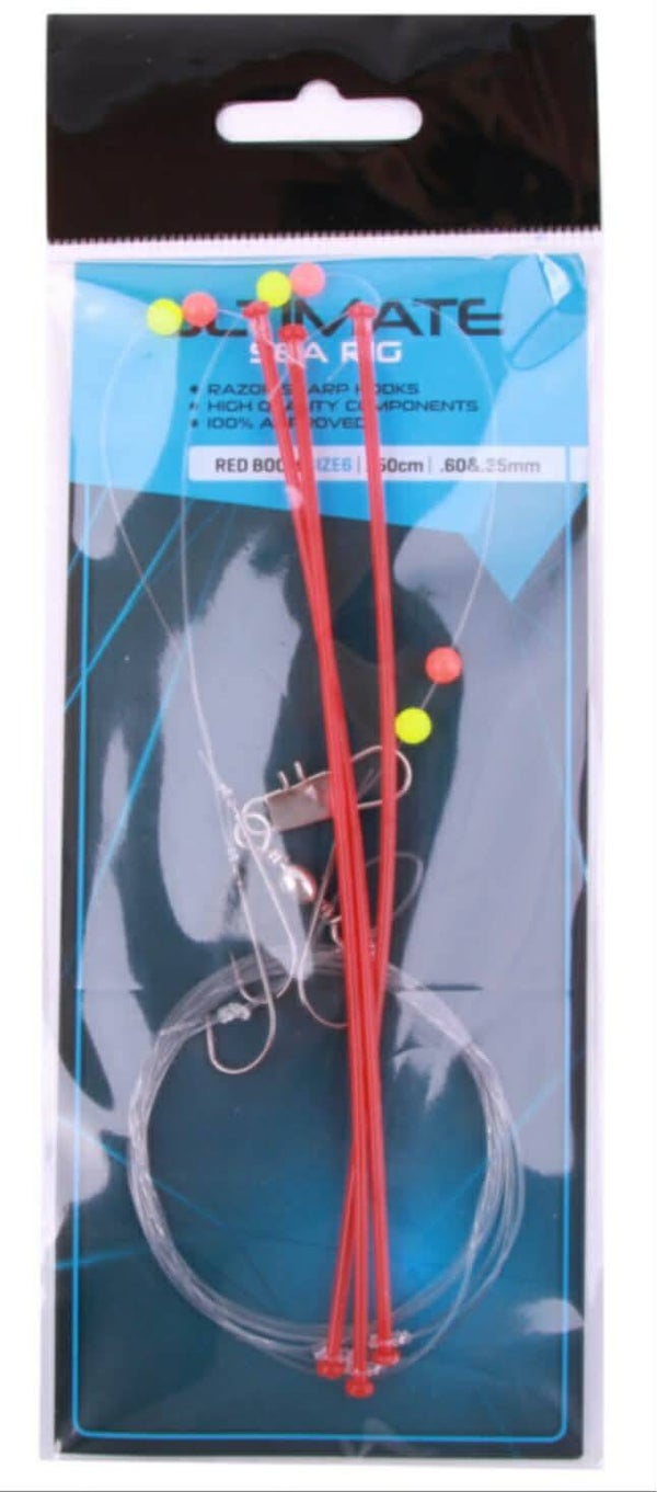 Ultimate Sea Rig Red Boom Zeevisonderlijnen 2pc