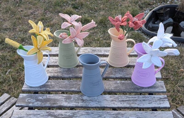 Landhaus Milchkanne Vintage Vase aus 3D-Druck – 5 Farben