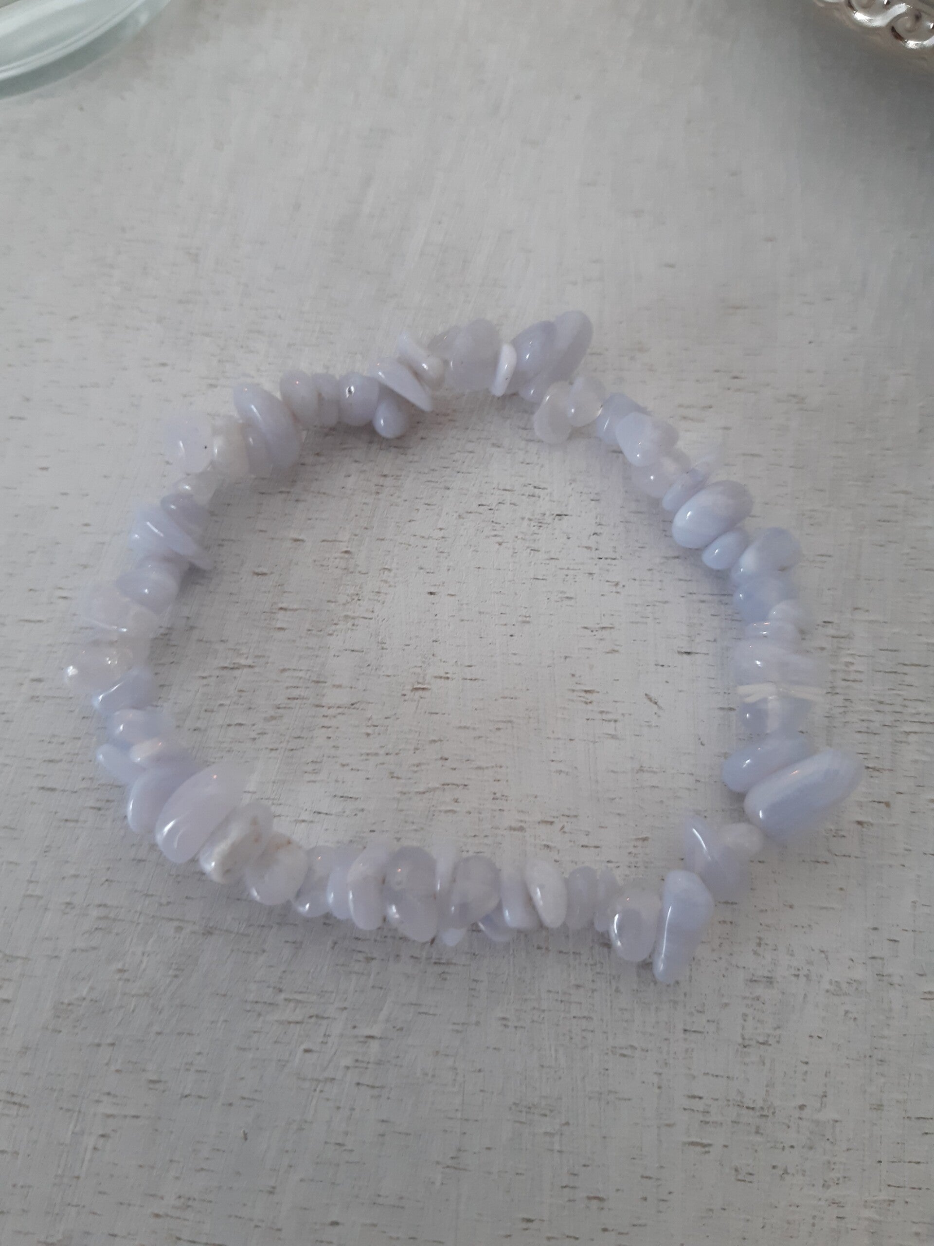 Calcédoine bleue baroque