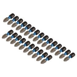 DRAPER 05689   PZ-Type Impact Screwdriver Bits, No.2 x 25mm, 1/4" Hex (Pack of 25)