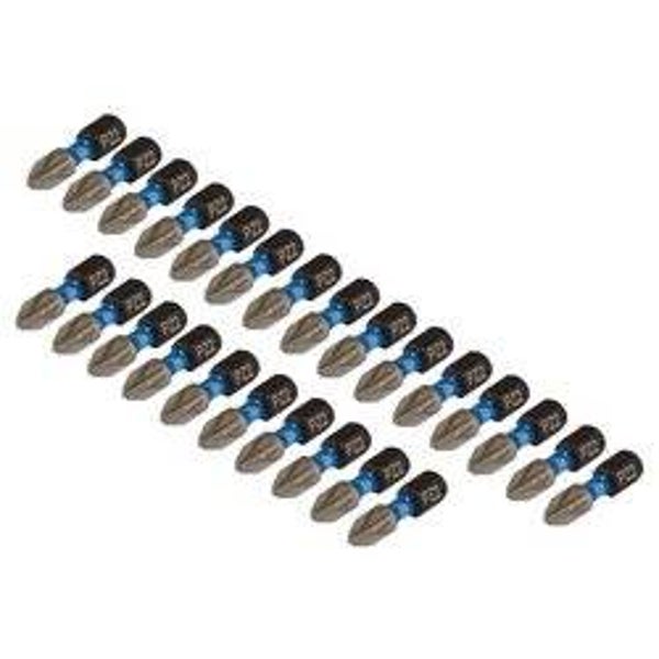 DRAPER 05689   PZ-Type Impact Screwdriver Bits, No.2 x 25mm, 1/4" Hex (Pack of 25)