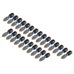 DRAPER 5691  Cross Slot/PH Type Impact Screwdriver Bits, No.2 x 25mm, 1/4" Hex (Pack of 25)