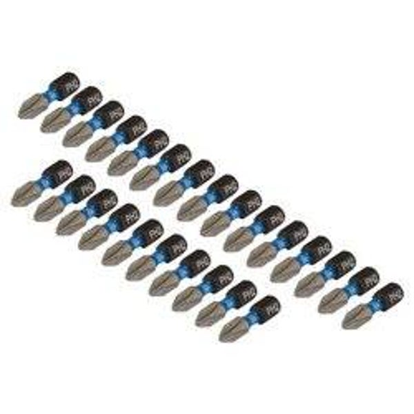 DRAPER 5691  Cross Slot/PH Type Impact Screwdriver Bits, No.2 x 25mm, 1/4" Hex (Pack of 25)