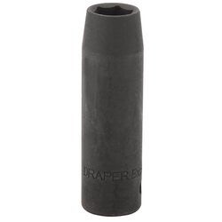 DRAPER 14MM 12741 HI-TORQ® Deep Impact Socket, 1/2" Sq. Dr.,