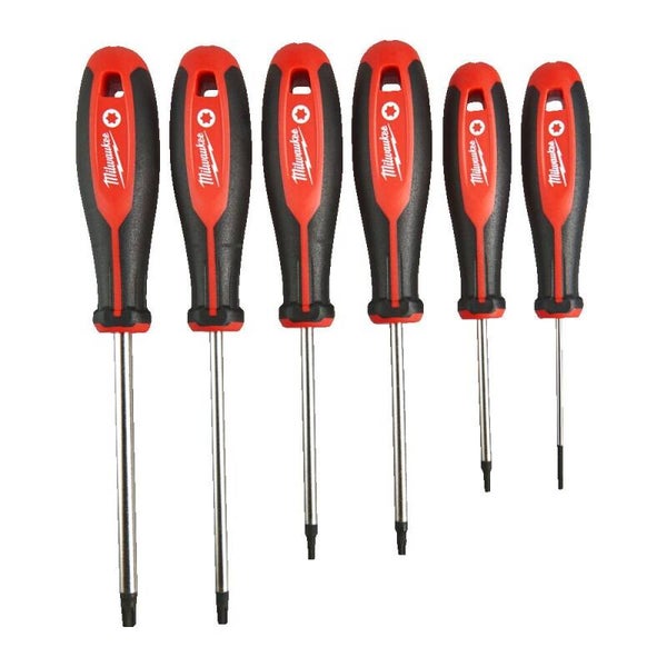 Milwaukee 4932471809 6 Piece Tri-Lobe Torx Screwdriver Set T10-T40