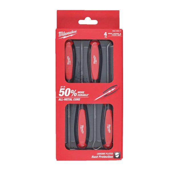 Milwaukee 4932499471 4pc Hook & Pick Set