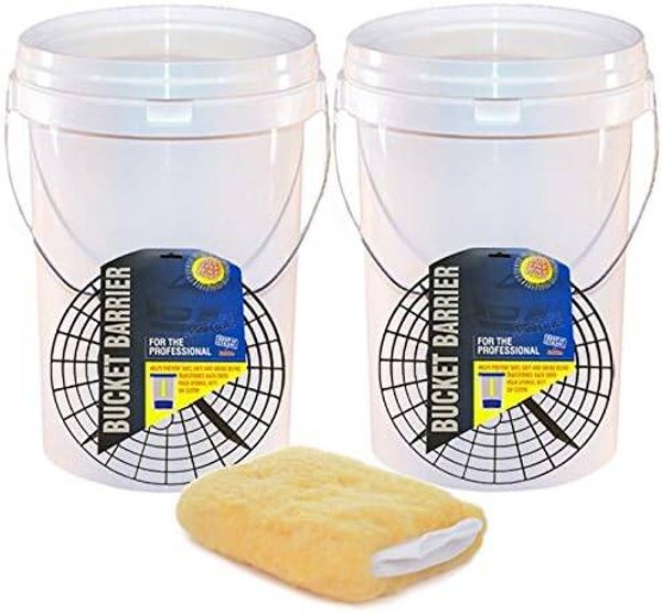 WASHBUCKGRID 2 Car Wash Buckets & Barriers 20LTR