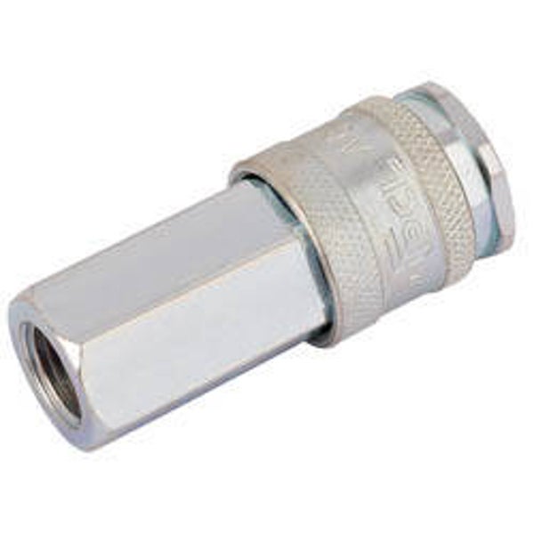 DRAPER 54407 1/4" BSP Parallel Euro Coupling Female Thread (Sold Loose)