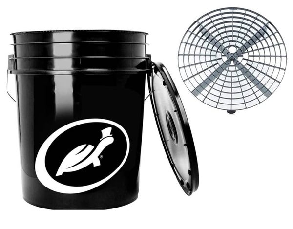TURTLEWAX Detailing Bucket with Lid and Dirt Defender, 15L