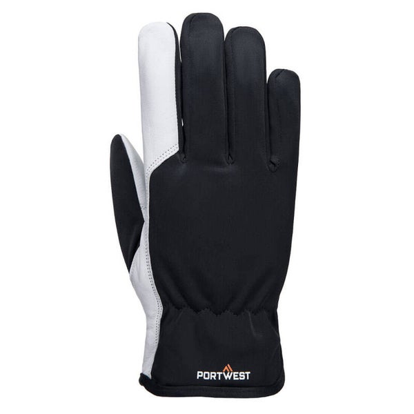 PORTWEST  A282 - Mechanic 120 Leather Palm Lined Glove Grey