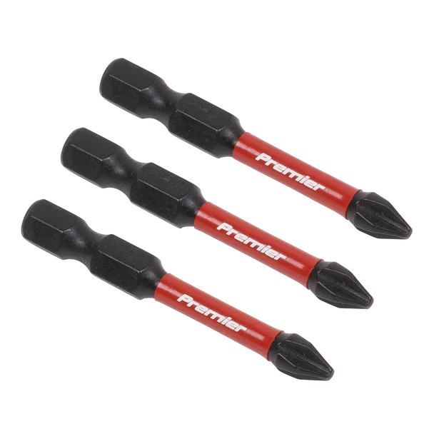 SEALEY AK8230  Premier Phillips Impact Power Tool Bits #2 x 50mm 3pc