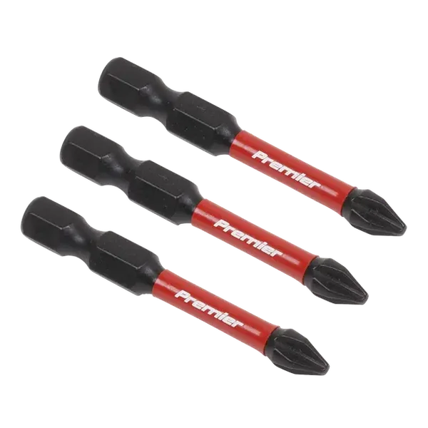 SEALEY AK8230  Premier Phillips Impact Power Tool Bits #2 x 50mm 3pc