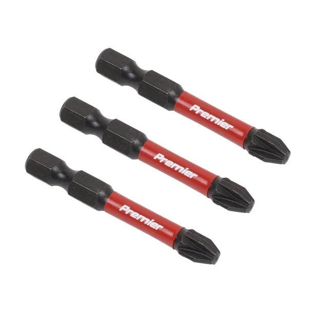 SEALEY AK8234  Premier Pozi Impact Power Tool Bits #3 x 50mm 3pc