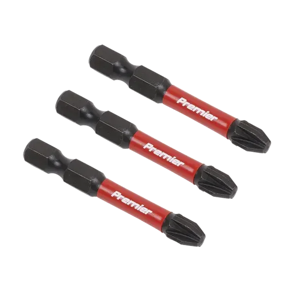 SEALEY AK8234  Premier Pozi Impact Power Tool Bits #3 x 50mm 3pc