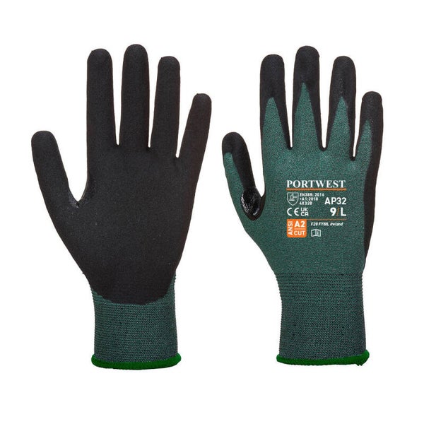 POPRTWEST AP32 - Cut B18 Dexti Pro Nitrile Glove Black/Grey