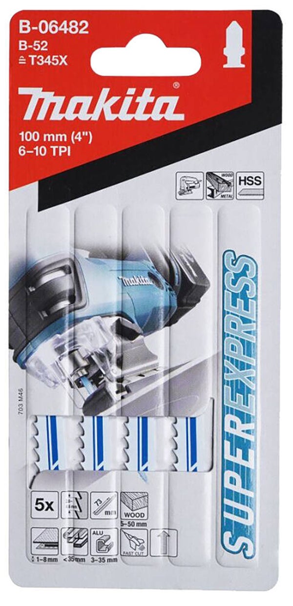 MAKITA B 06482  Jig Saw Blade 100 x 1 mm