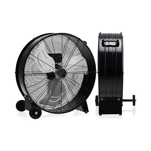 Costway 24" Drum Fan High-Velocity Direct-Driven Floor Fan 3 Speed