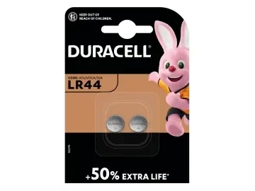 DURLR44 LR44 1.5V Alkaline Coin Battery x 2