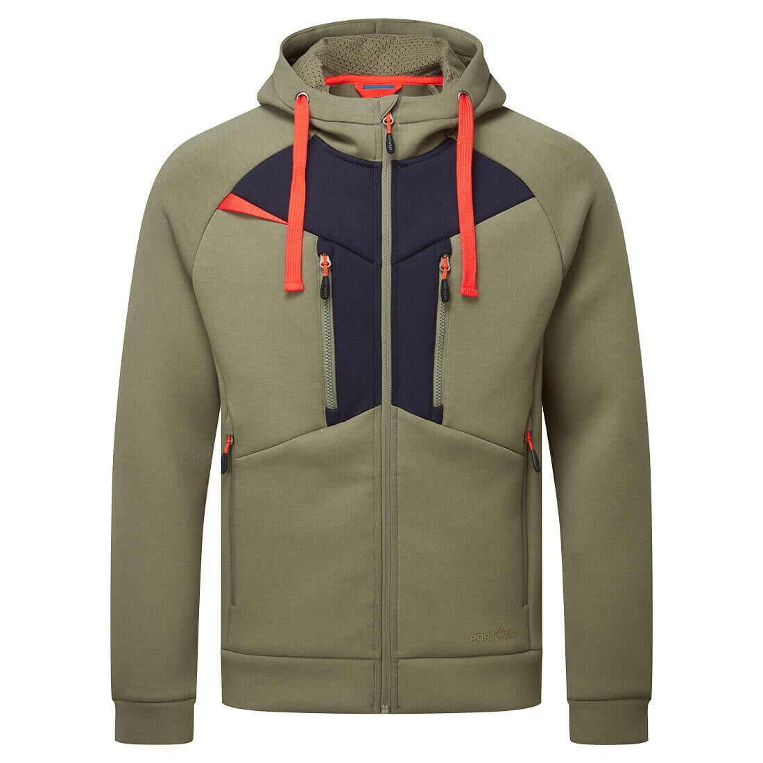PORTWEST DX472 - ZIPPED HOODIE MOSS GREEN