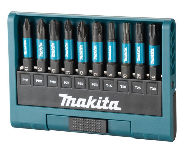 MAKITA E-12011 Screw bit set Impact Black, 10 pcs