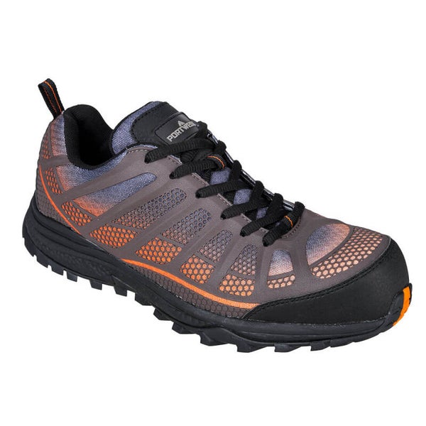 PORTWEST FT36  Composite KPU and Mesh Trainer S1PS FO SR Orange/Black