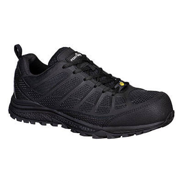 PORTWEST FT46 - Composite Textile Trainer S1PS ESD SR FO Black