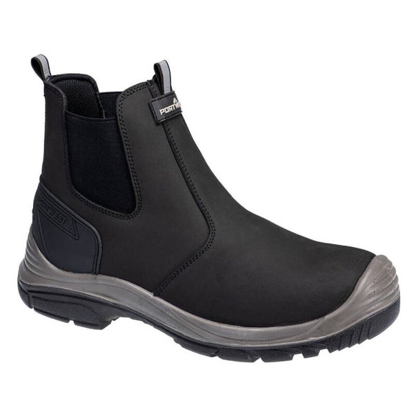 PORTWEST FV02 - Steel Action Nubuck Dealer Boot S7 SC FO SR Black/Grey