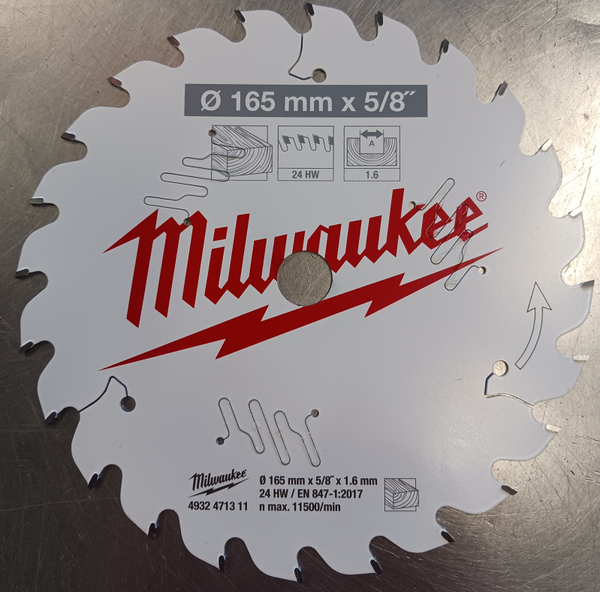 MILWAUKEE 4932471211 165 X 5/8 24T