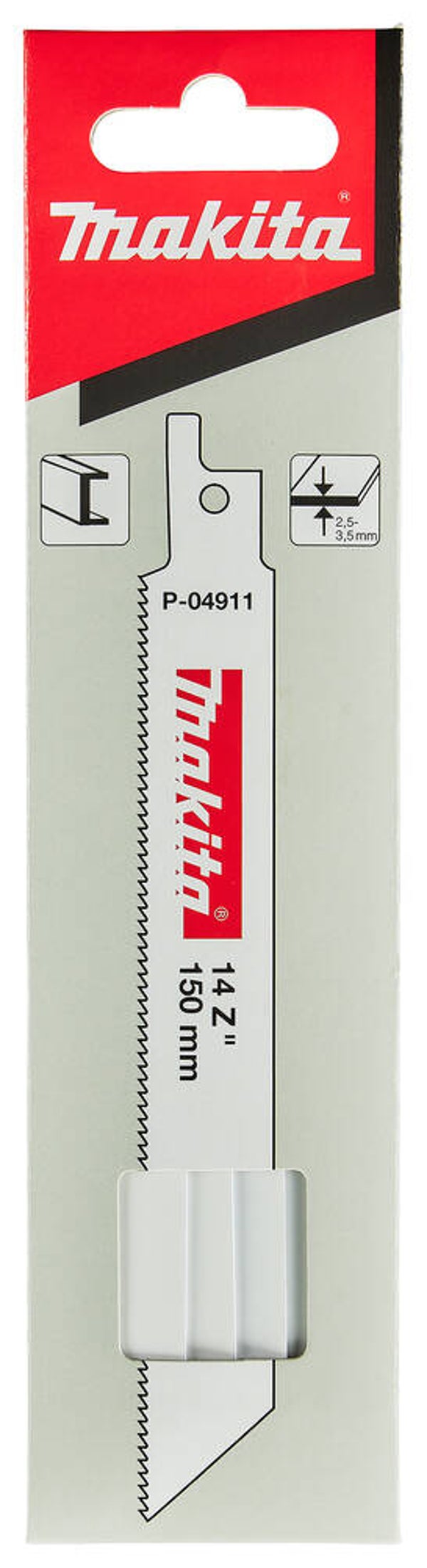 MAKITA P 04911 PK5 METAL Reciprosaw Blade 150 x 0,9 mm